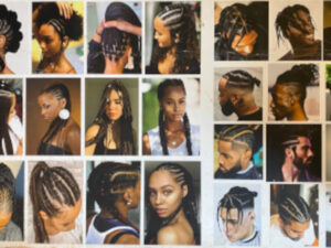 Chicago Beauty Salon Zürich diverse Aufnahmen von Afro Hair Styling für Männer, Frauen und Kinder mit der speziellen Technik des Haarewebens